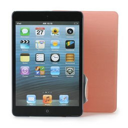 酷蛙ipad mini mini2 皮套 迷你保护套 带休眠赠防刮膜 粉色 平板电脑配件产品图片3